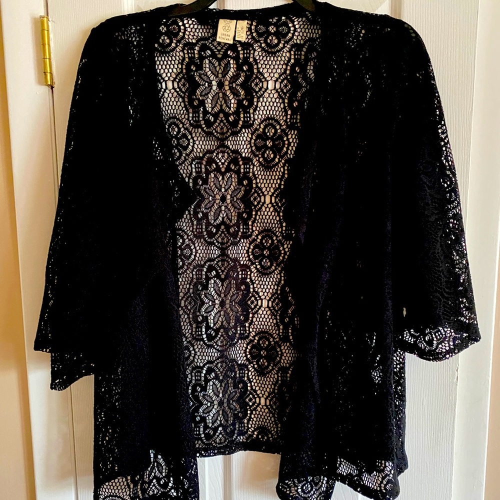 Women’s URBAN RENEWAL OS open cardigan Black